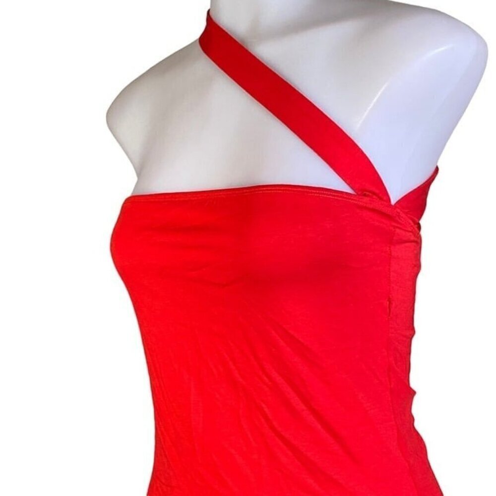 Superdown Rony Asymmetrical Bodysuit - Red - Picture 7 of 8
